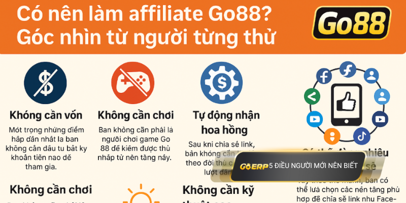 Có nên làm affiliate Go88? Góc nhìn từ người từng thử