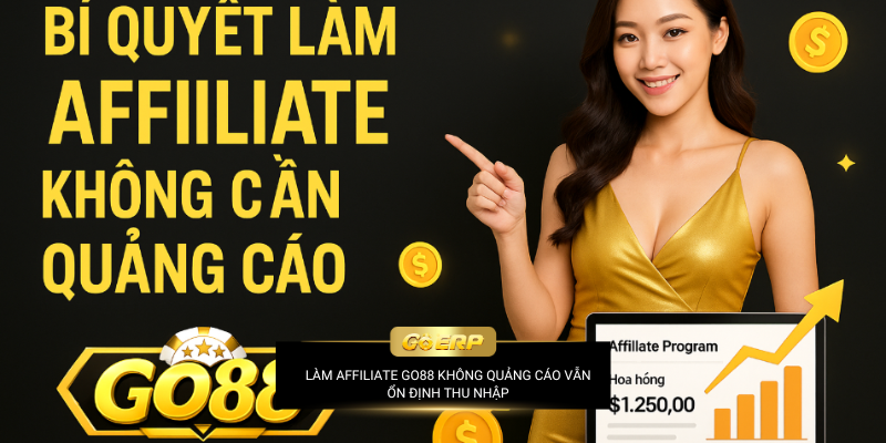  Go88: Bí Quyết Làm Affiliate Không Cần Quảng Cáo Nhưng Vẫn Có Tiền