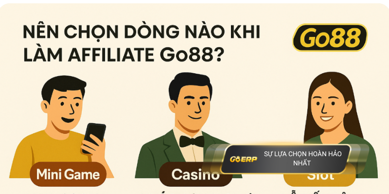 Nên chọn dòng nào khi làm affiliate Go88?