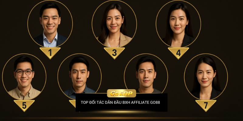 Top 7 Đối Tác Dẫn Đầu Bảng Xếp Hạng Affiliate Go88
