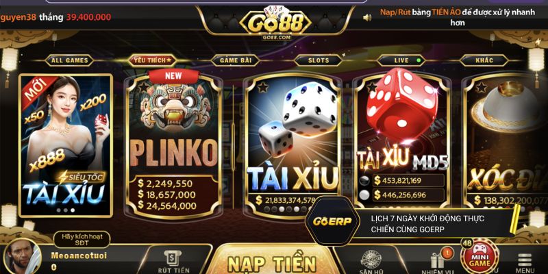 Lịch 7 ngày khởi động thực chiến cùng GoERP